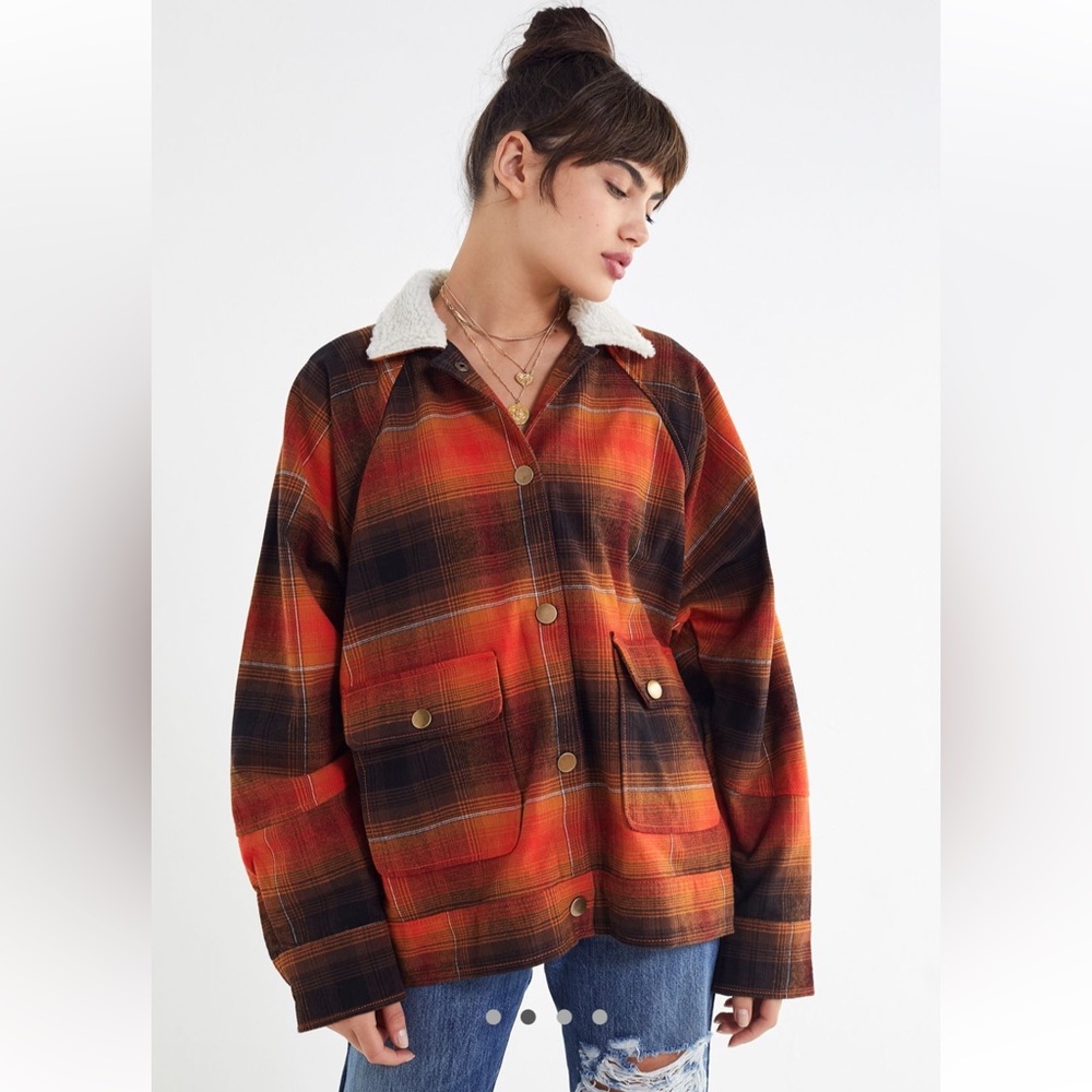 UO Chelsea Flannel Shirt Jacket
